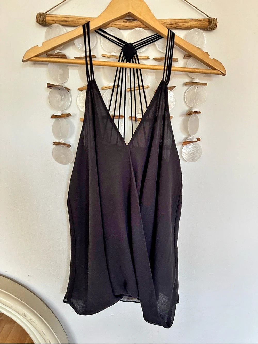 Naked Zebra Black Camisole Like New